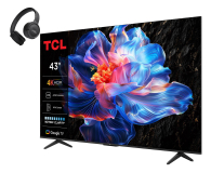 TCL 43V6C 43" LED 4K Google TV  + Tune 520BT Czarny - 1530366 - zdjęcie 1